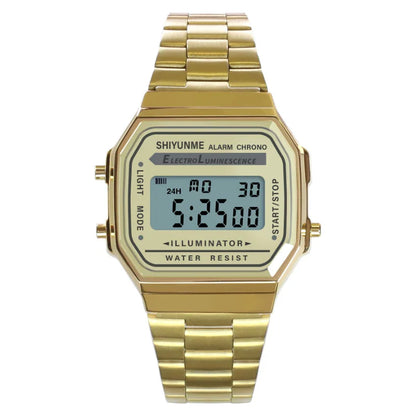 MCROONS men's digital watch strap detail
