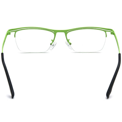 MCROONS Square Titanium Glasses back view