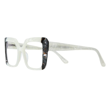 MCROONS Square Cat-Eye Glasses acetate frame view